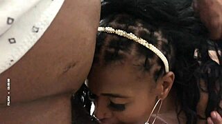 Enjoy Blowjob and Doggy Style from Ebony Milf with Big Ass