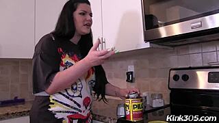 Angelina Castro And Katana Kombat Mock Your Small Cock Over Coffee