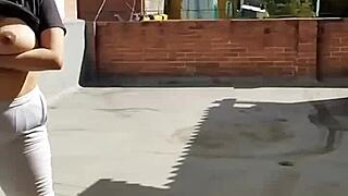 Sammy owens enjoys sunbathing