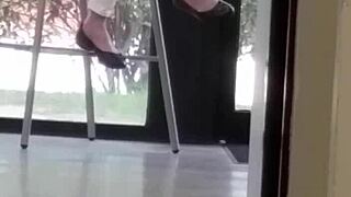 Mature Woman Engages In Shoe Play Activity