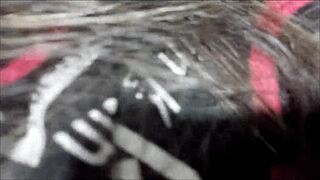 Stepmom's dirty hand grips stepson's huge cock for raw homemade action