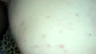 HD porn video with nude older woman facing young man fucking her big butt