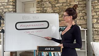 Miss Fox Teaches Intense Cowgirl Position in Hot Sex Lesson.