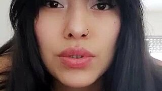 Is This Hot Latina Neighbor Groping Herself To Orgasm On Videocall?