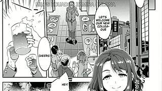 Milf turns stepdaughter into her eager slutty student in hentai anime