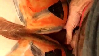 Enticing milf mother has her dirty tunnel breached by a large member and receives a facial perv cam