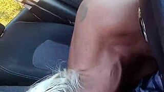 Milf Blonde Pawg Gives Roadhead to Dom Bwc