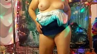 Halloween Cowgirl Pussy Dance Vibrator Tease with Mature Amateurs