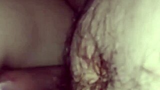 Our old couple engages in passionate anal assfucking, with the milf taking it deep and moaning loudly