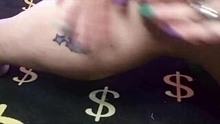 i admire her oiled muscular calves