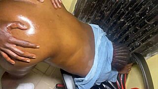 bad girl on the street with big ass gets bent over doggystyle