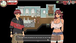 Busty mature character presents taboo territory in anime game