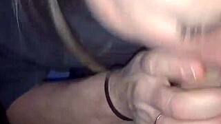 Stupid bitch that hates deepthroat tested my friends milf friend's deepthroat skills on the highway
