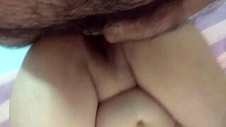 milf masturbates before getting pussy fucked and creampied