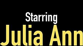 Julia Ann's oral skills in action
