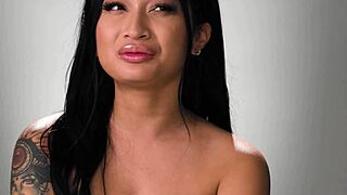 Asian MILF with tattoo on body Avery Black indulges in self satisfaction and masturbation