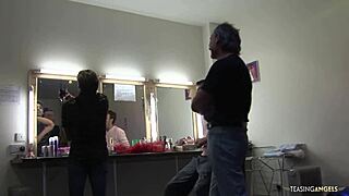 i watch three guys with two brunettes on the couch