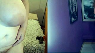 Sister with big ass shows off on video chat session