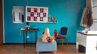 Hidden Cam Catches Secretary Stripping In Office