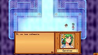 Jodi and Caroline enjoy a relaxing spa session in Stardew Valley parody