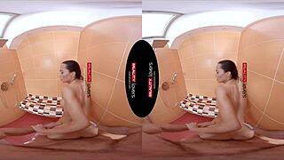 Realitylovers shower allurement with anna in bathing scene
