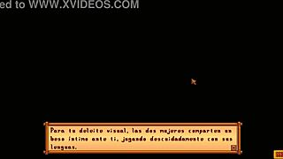 Jodi and Caroline enjoy a relaxing spa session in Stardew Valley parody