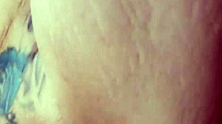 Bathroom counter where her mature blonde gets her pussy pounded