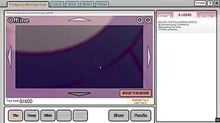 nicole risky job hentai game pornplay ep 4 camgirl masturbates looking at exposed tits