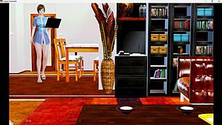 Lonely housewife deepthroats big cock intensely