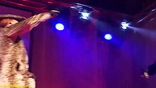 flexible lesbian milfs strip in public scandal