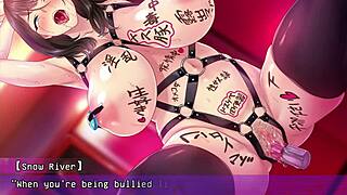Inside a milf's mouth, cumming in a Japanese netorare video