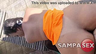 Intense sex and facial cumshot with Busty cougar