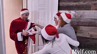 i'm the bad milf in christmas gangbang with oral and big ass banging