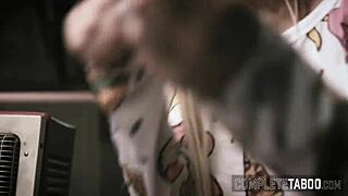A young girl satisfies her fetish for rimming, joining one threesome with another MILF, and gets the run of Rocco's Tattoo Room