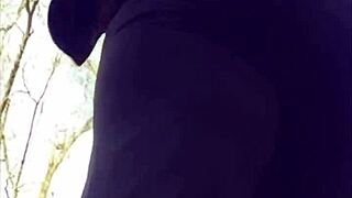 fat brunette girlfriend dancing shaking big ass in panties