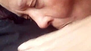 MILF takes big black cock in mouth