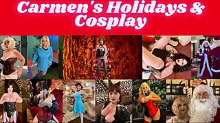 The mature beauty Harley Quinn takes to solo play