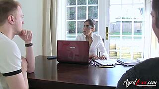 Agedlove Threesome Features Sam Bourne in Rough Sex