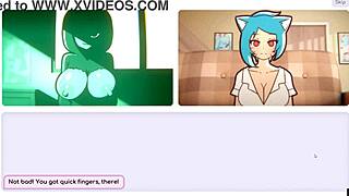 Nicole's daring role in hentai video game: More clients - Part 2 - Breasts as the one, seductive play