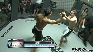 A busty model encounters a massive cock for sloppy blowjob and intense fucking