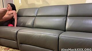 White Boy Pounds Hot Brunette Milf in Deepthroat and Blowjob Behind the Scenes.