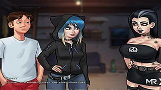 i'm peeping at naked people through binoculars in summertime saga episode 78