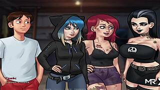 i'm peeping at naked people through binoculars in summertime saga episode 78