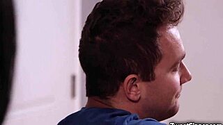 jasmine jae noticed that her stepson is obssessed with big tits so she seduces him and had an indulging afternoon sex delight with him