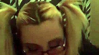 i gived my sexy milf bookworm a blowjob in pov with pigtails