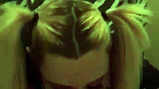 i gived my sexy milf bookworm a blowjob in pov with pigtails