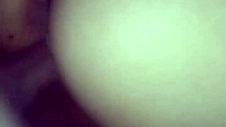 Alone with mother-in-law, fucking her ass while husband works in private