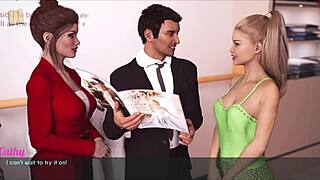 Wife and stepmother in hentai scene