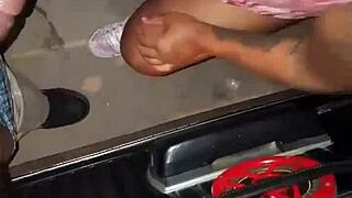 Milf aunt says, Suck my dick outside in the park