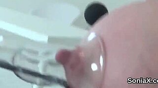 unfaithful english mature lady sonia flashes her massive jugs